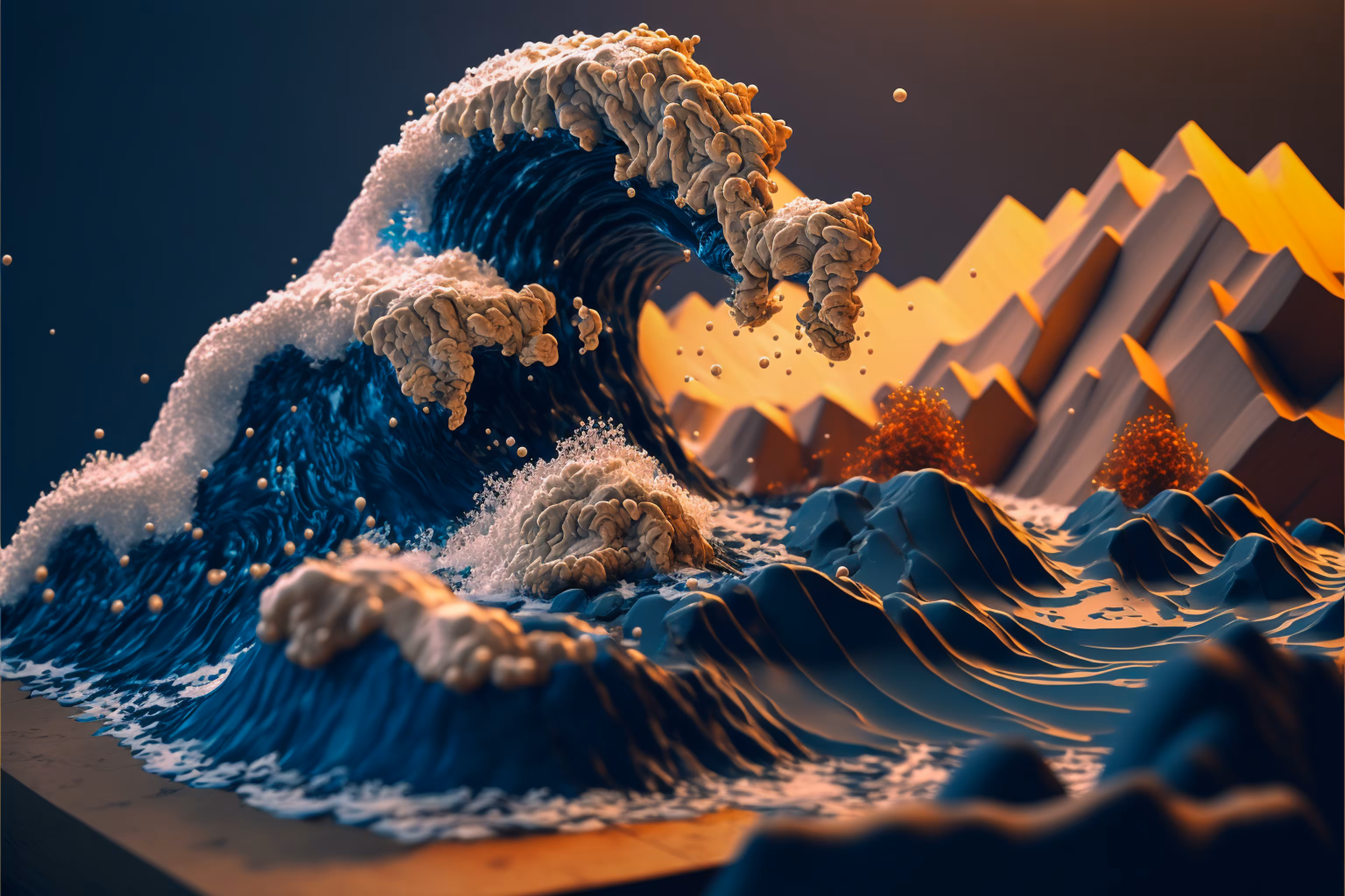 Dioramas - The Great Wave : 36