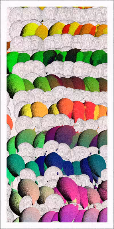 Balloon Field on Clouds #68
