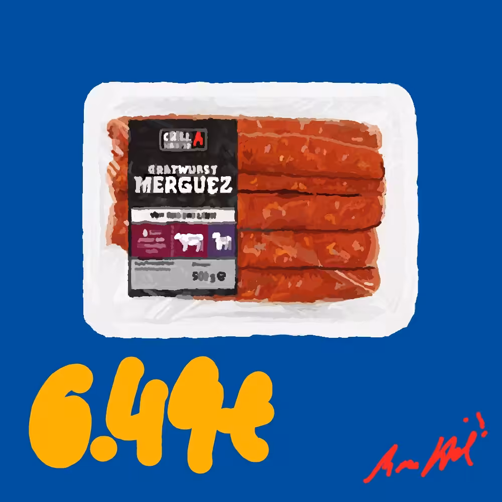 Grillmeister Bratwurst Merguez, 500g