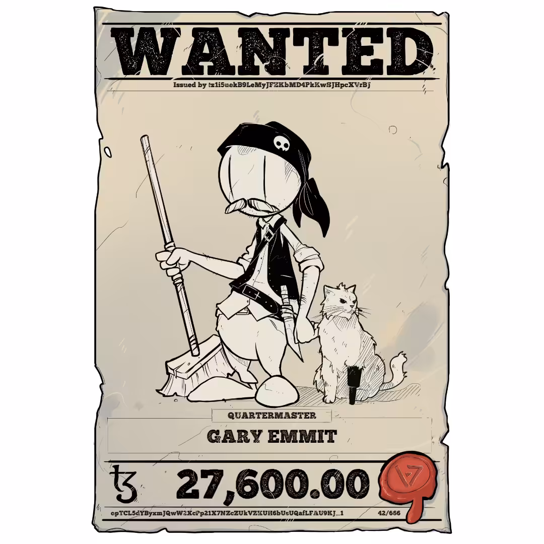 GARY EMMIT | TEZOS PIRATE 42/666