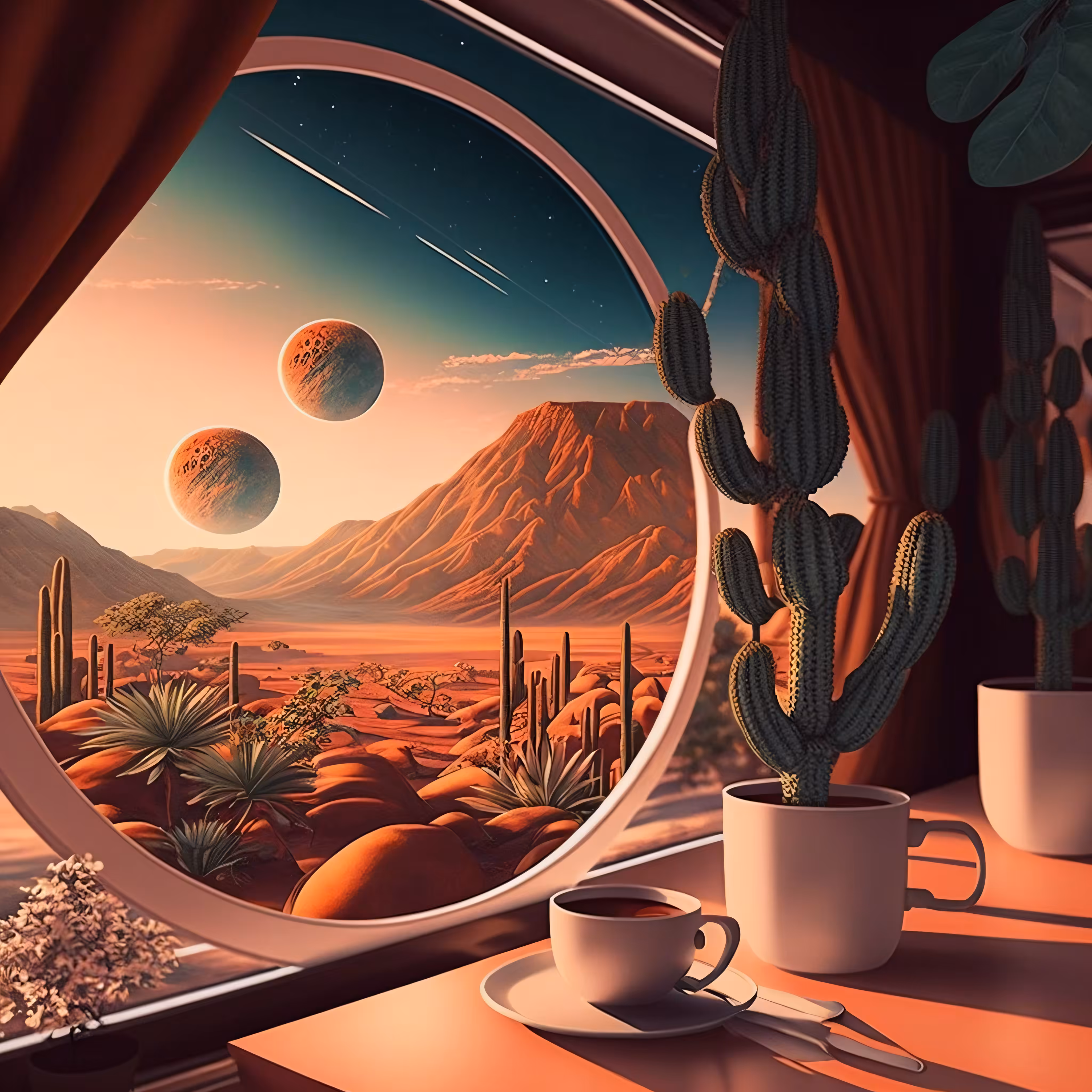 Latte with a View