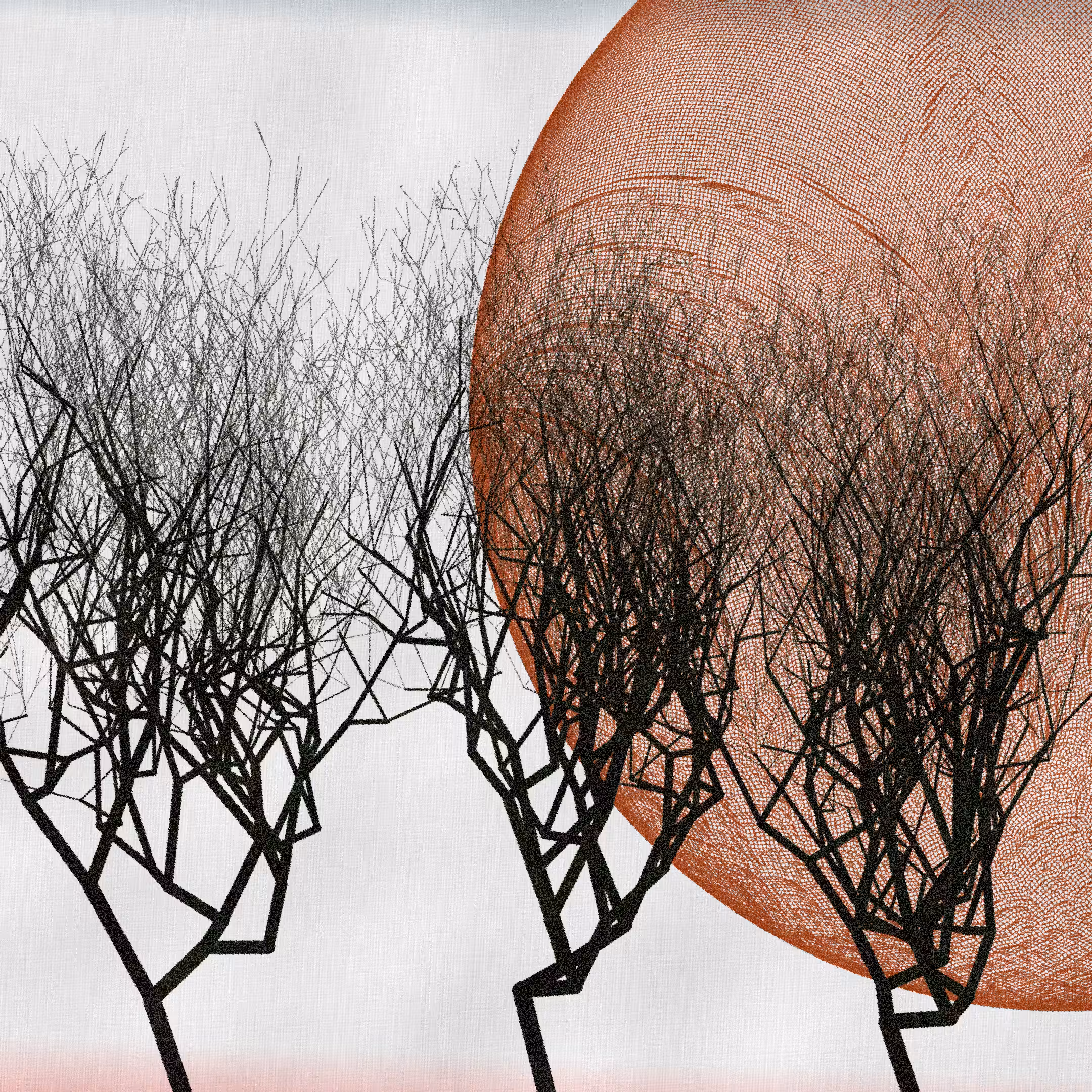 Three dead trees on earth #49