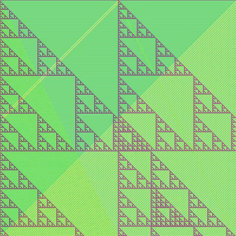 RGB Elementary Cellular Automaton #765