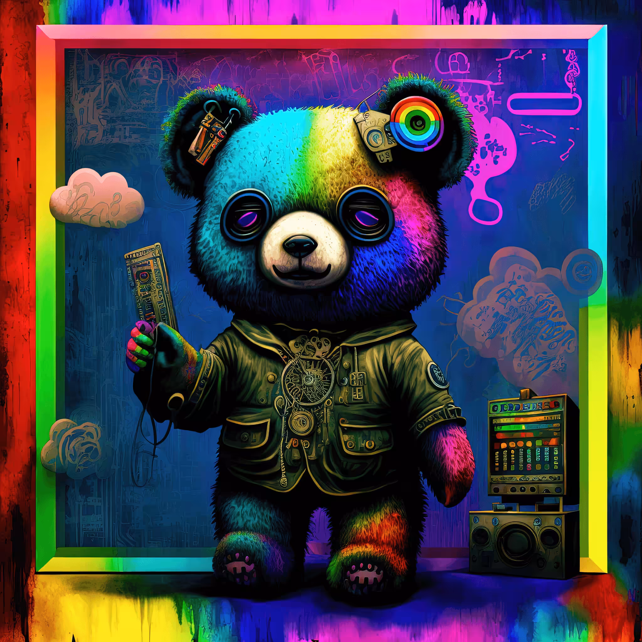 Cyberdelic Bear #8