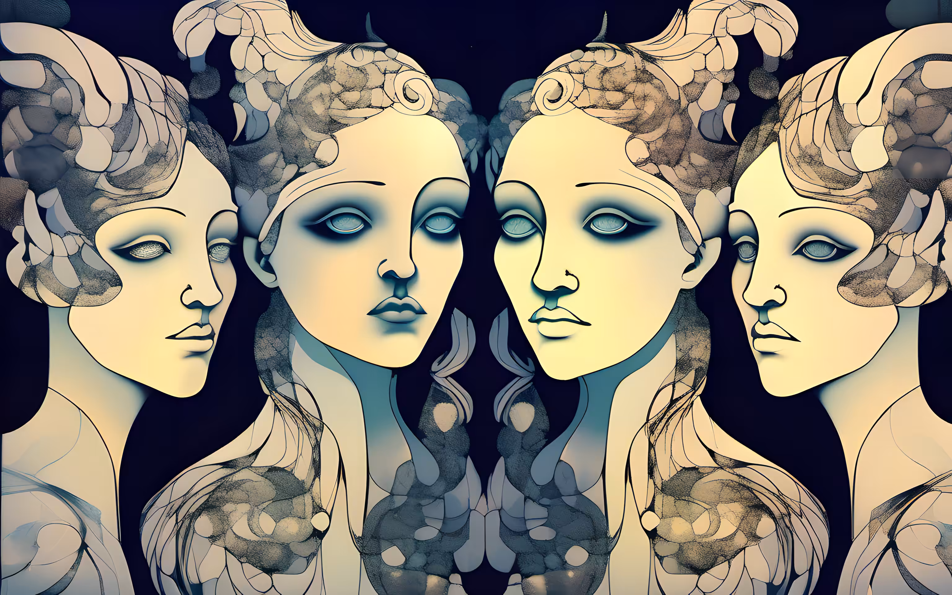 AI imagines famous generative artworks #2