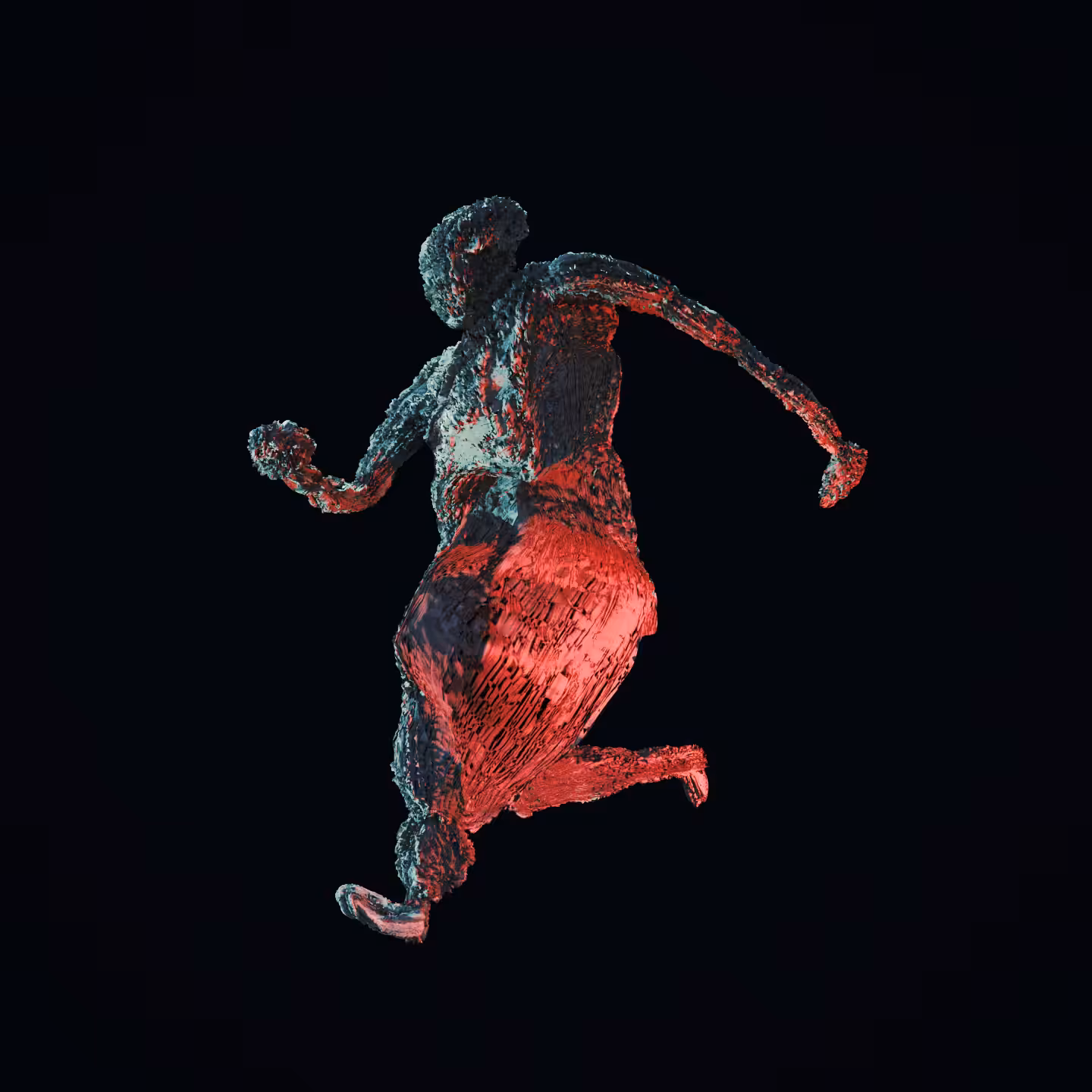 study of form in motion | 01 - run | ex. G