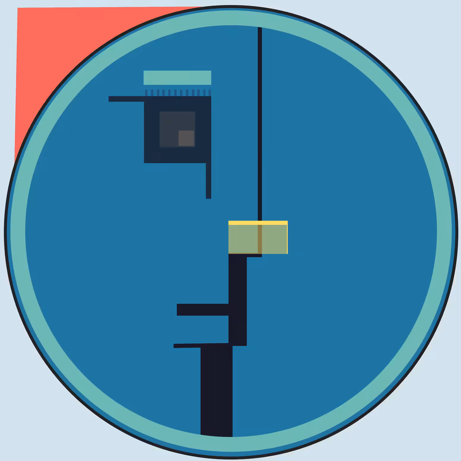 Bauhaus Faces: #011 - Colorful