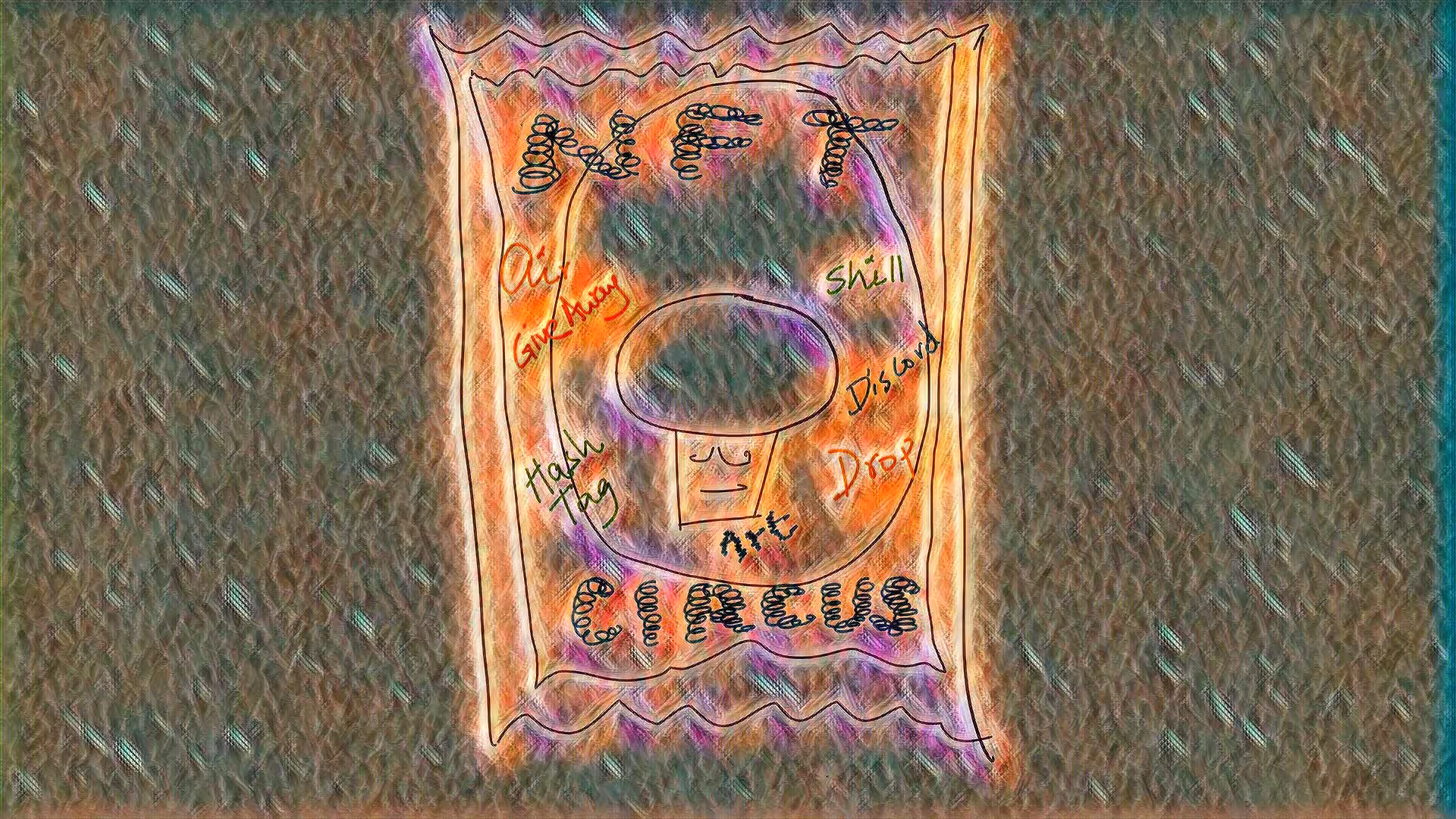 NFT Circus - Neon Ticket (Mushroom)