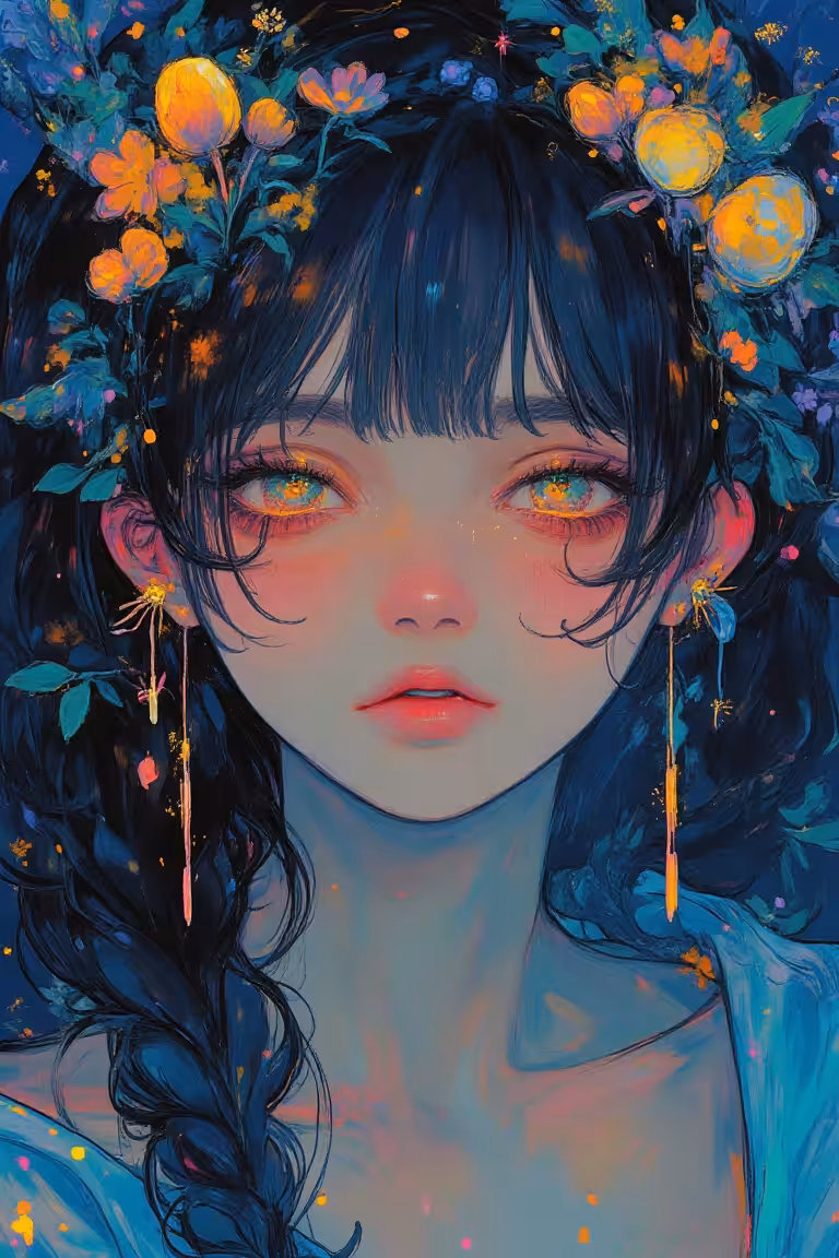 Beautiful portraiture: Midnight Blossoms
