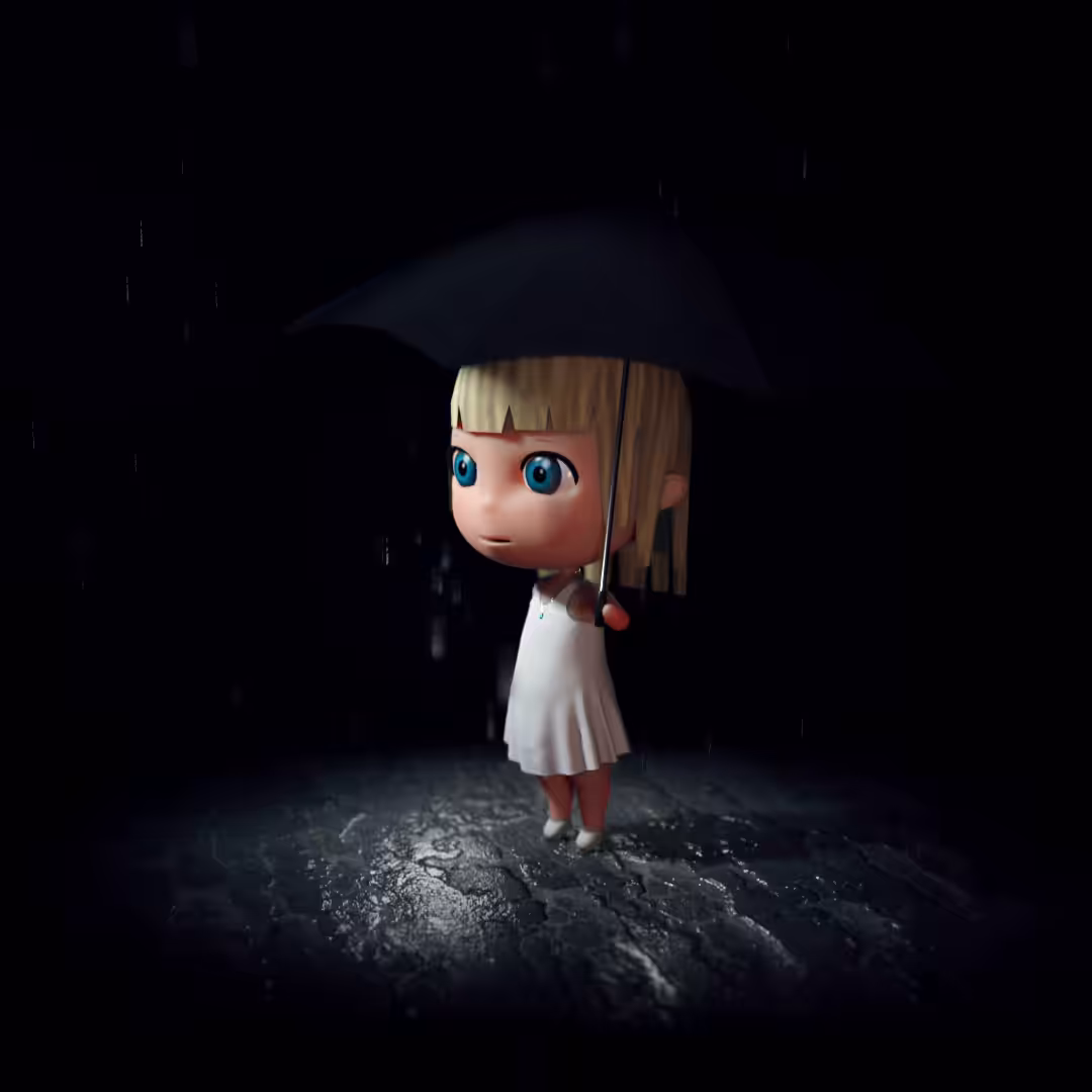 In the rain