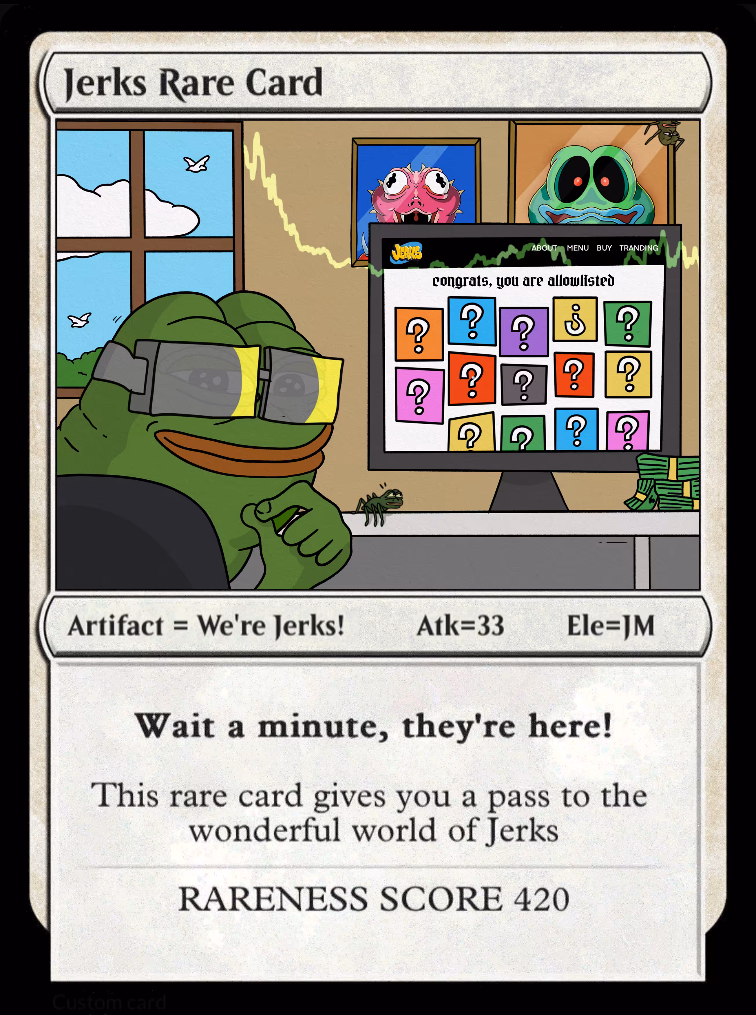 JERKS RARE CARD 