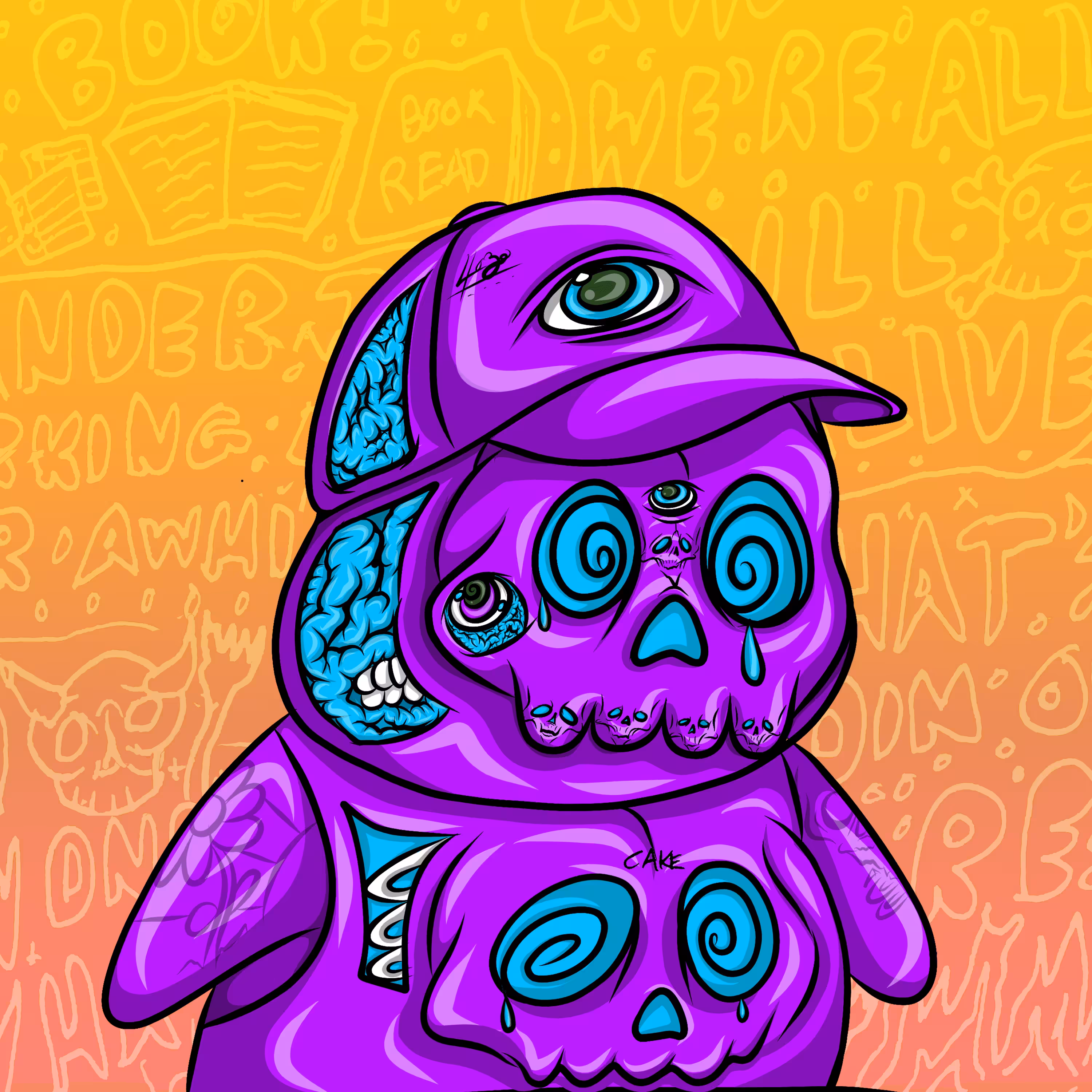 Cake'd Sappy Seal (Grape Sunrise 1/11 edition)