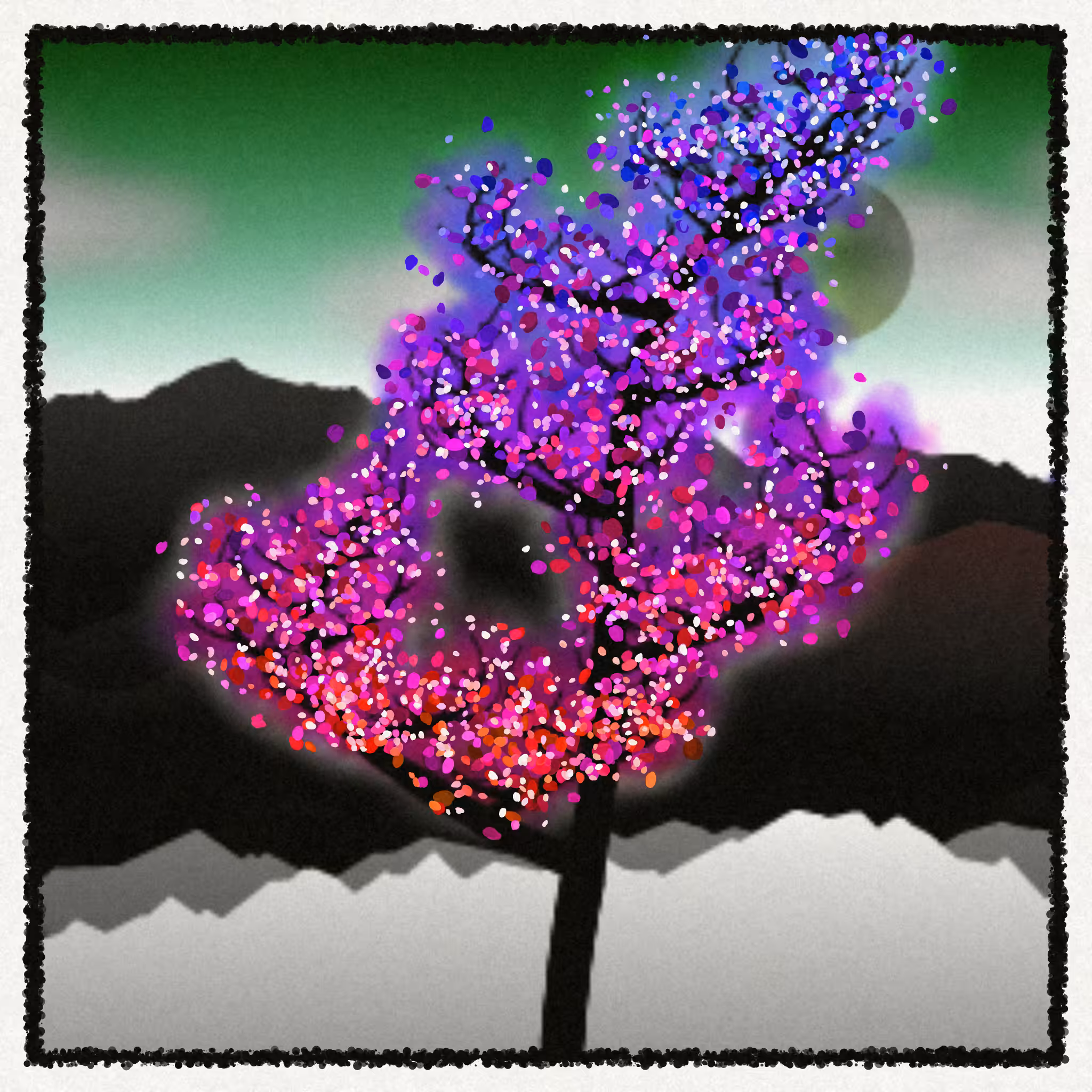 Dithered Branches #136