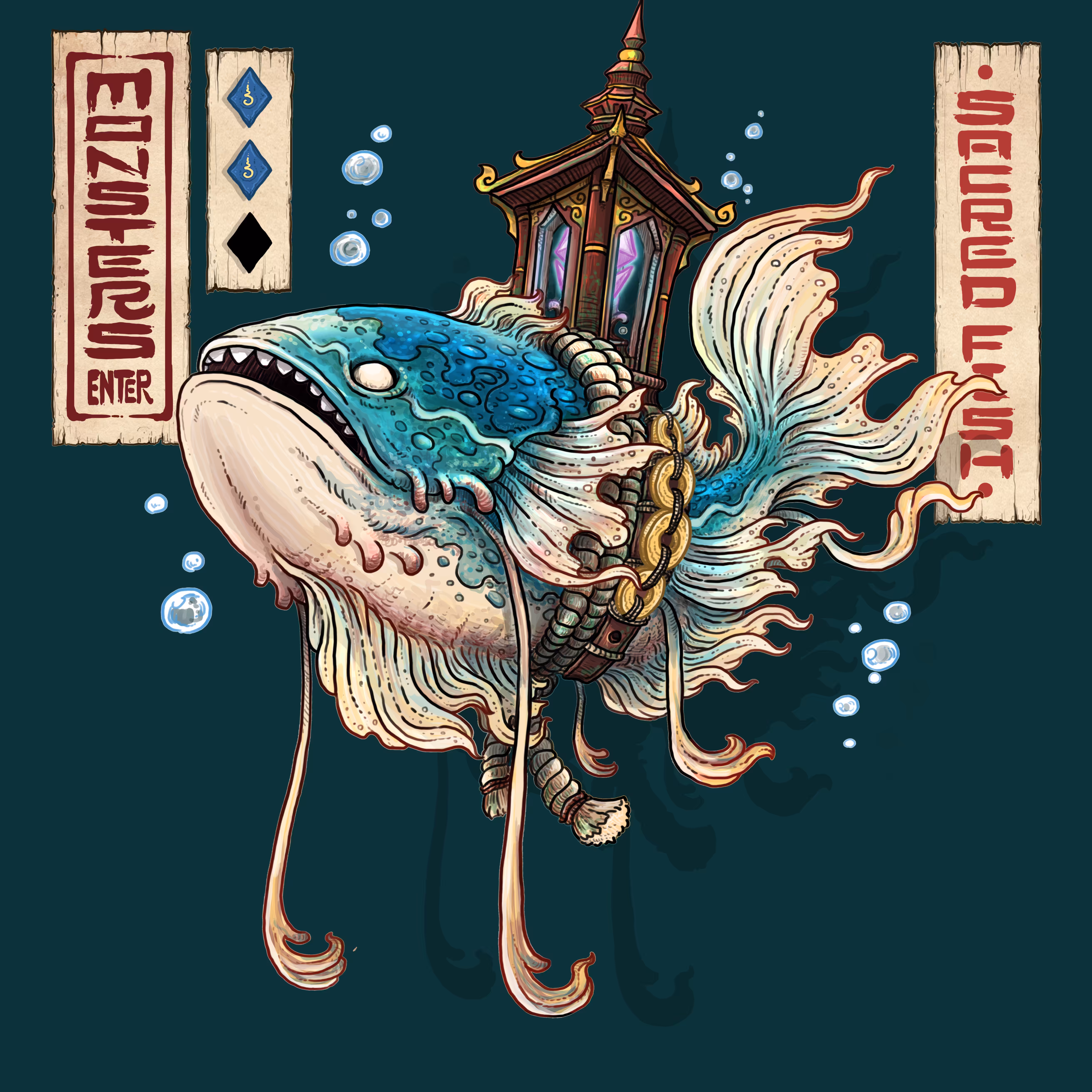 MONSTERS ENTER #002 - Sacred fish