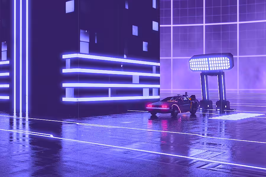 Do you want to ride? Synthwave music video