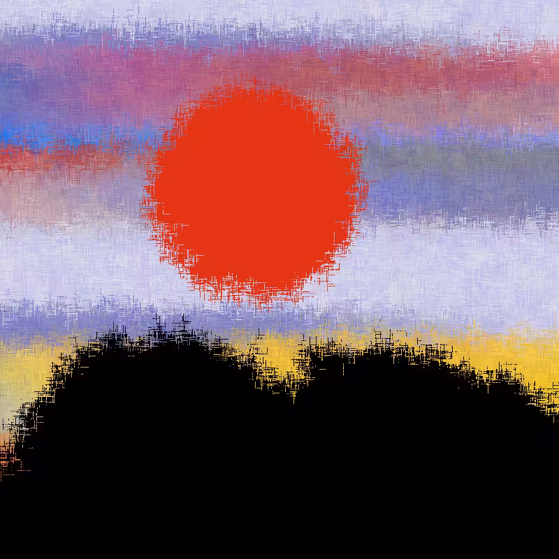 Sunset in memory #13