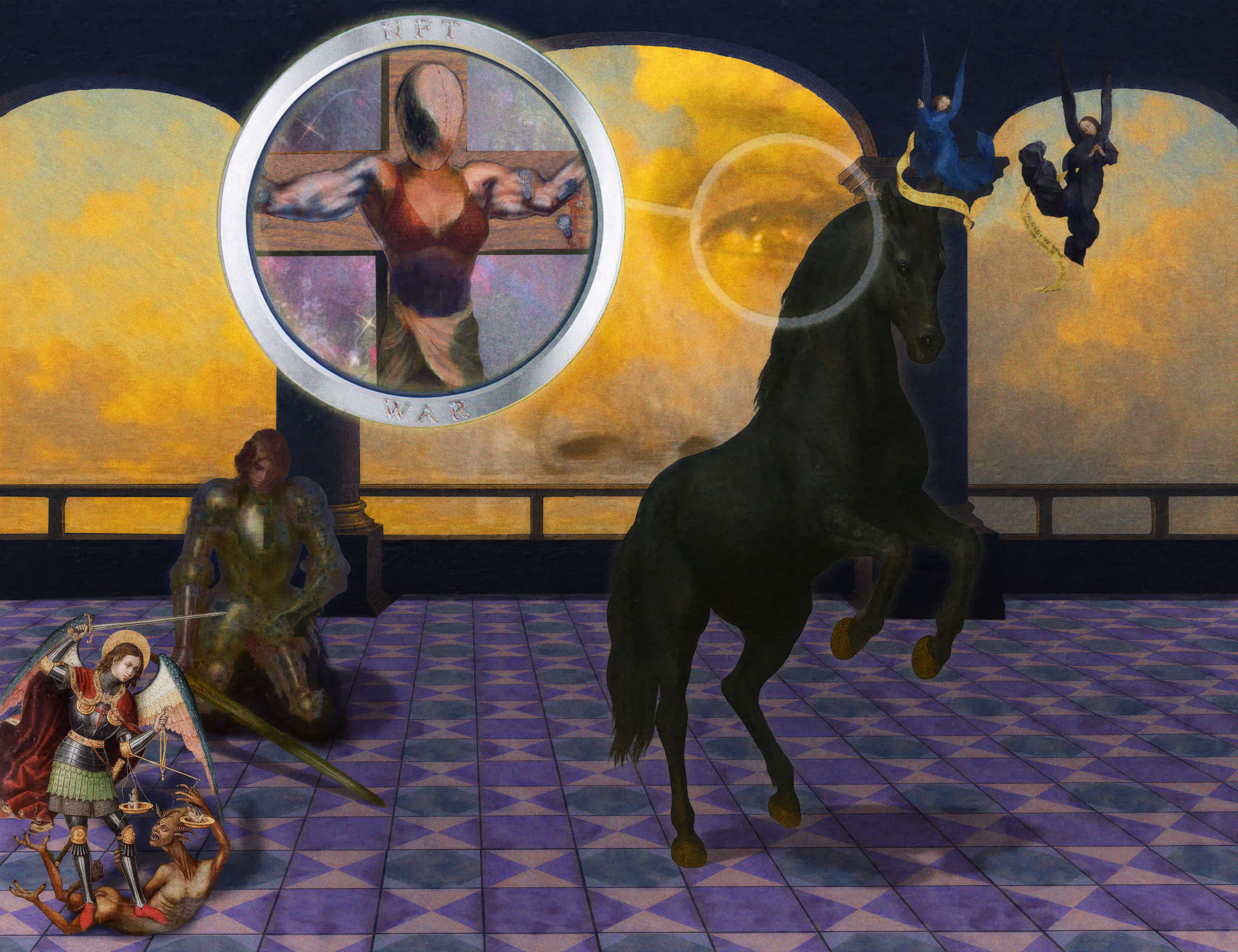The Pilgrim’s Living Room Crucifixion; Mona Lisa Hyper-Gamble #157