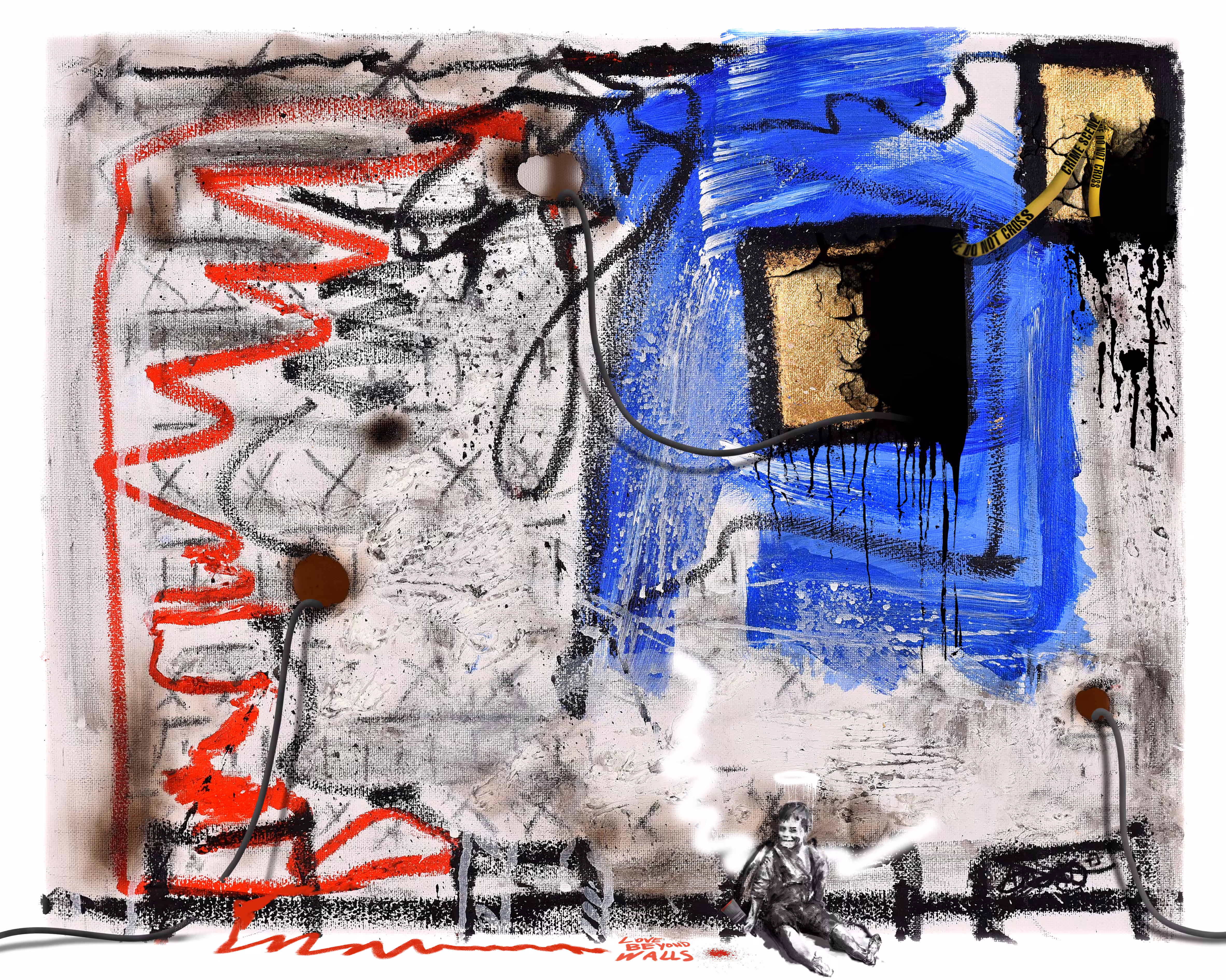 Love Beyond Walls (An American Flag) 