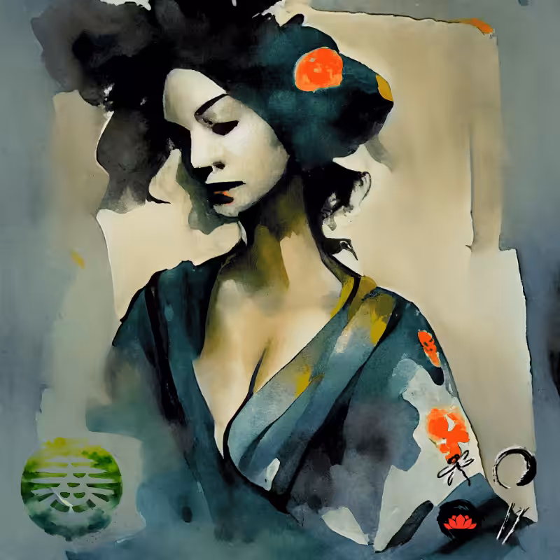 Geisha and nature #13