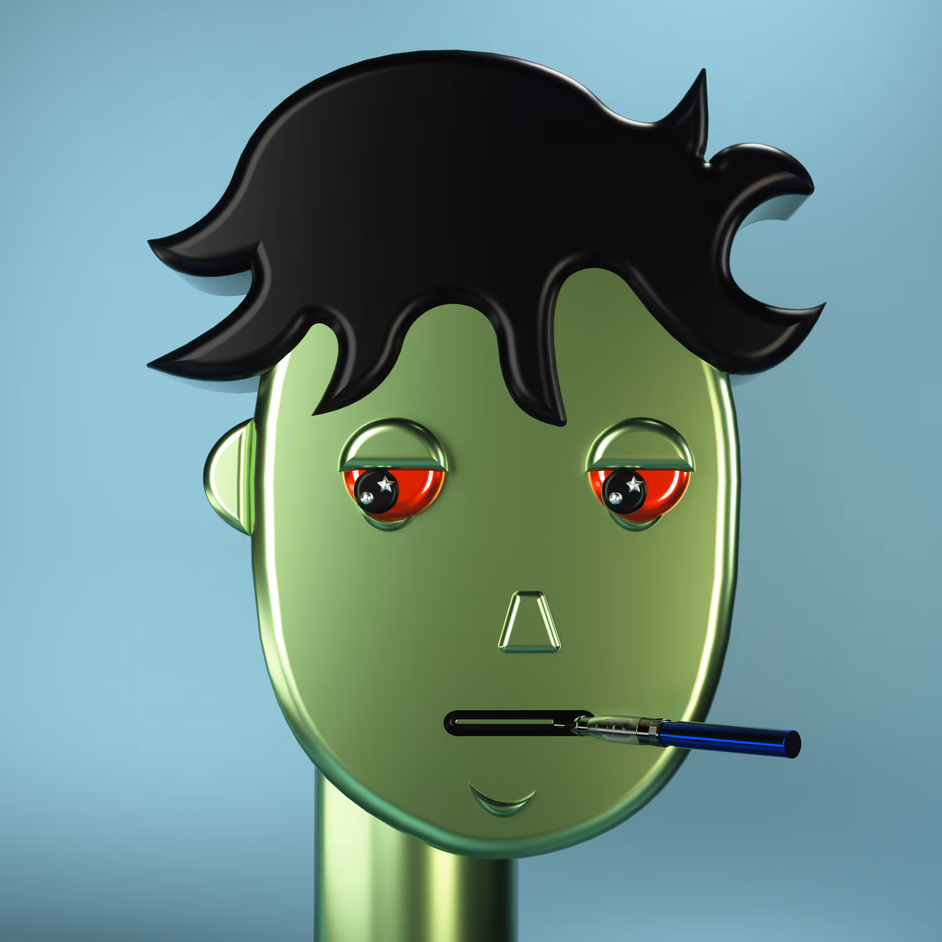 3D Chrome Punk #1057