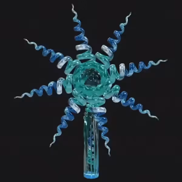 3D pinwheel #116  Piercing Cold Star 