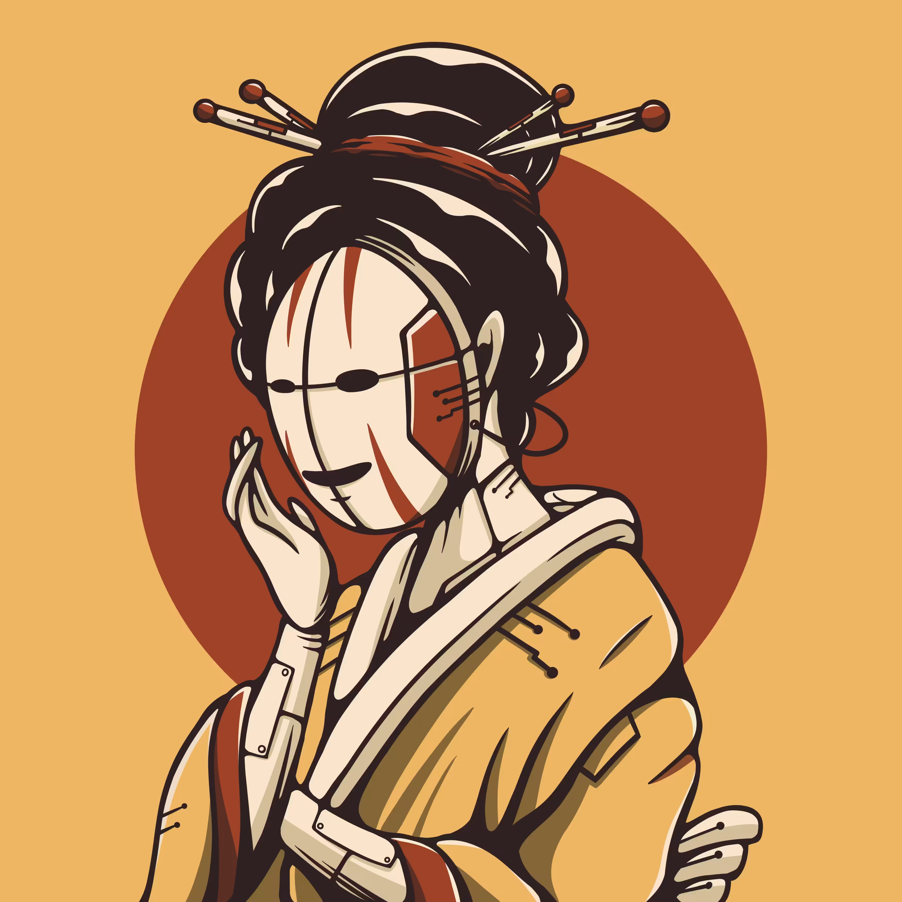 Geisha Series 03/05 : Kaonashi Mask