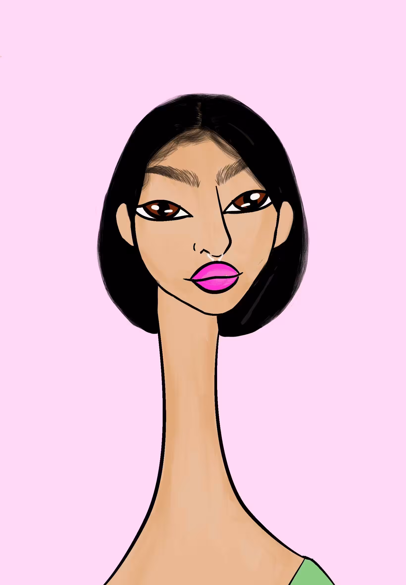 Long Neckie Ladies: Long Neckie Lady #1024