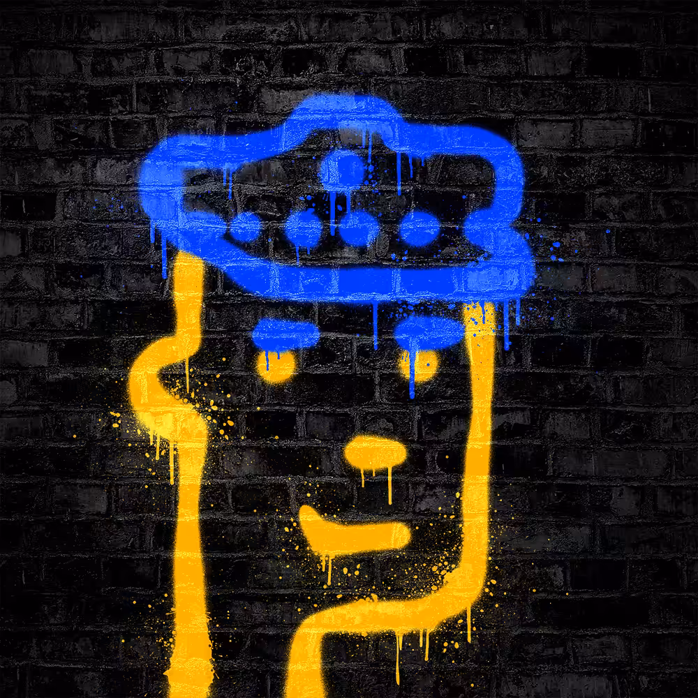 Neon Graffiti Punk #22