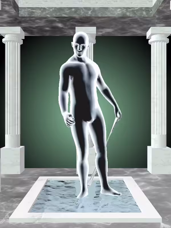 HeavenComputer: The Drunk Luminescent Chrome Man #7430