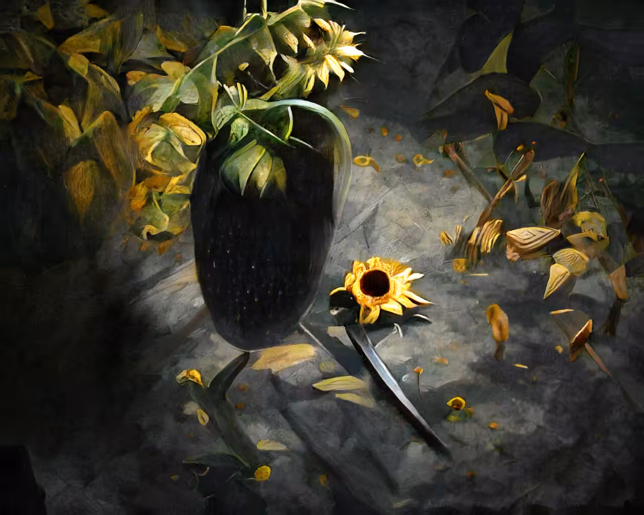 Dimmed Sunflower