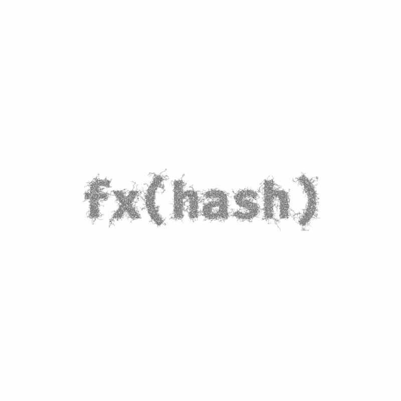 FXHASH Generative Logo #8