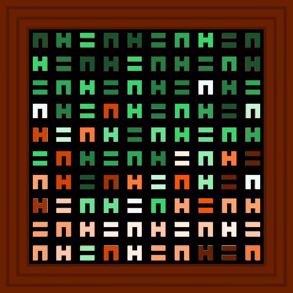Holy Shit :: Procedural Symbols (H=N) #485/1000