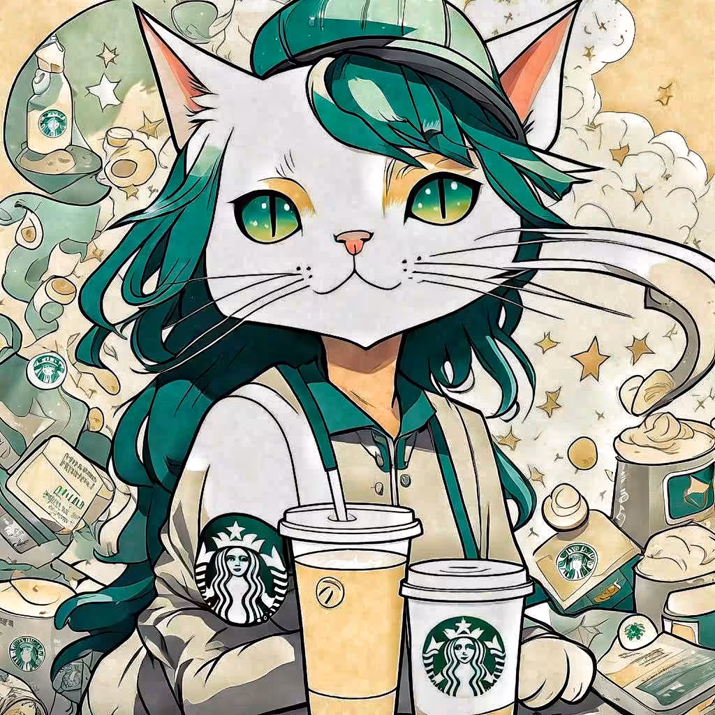 Starbucks Sister Cat