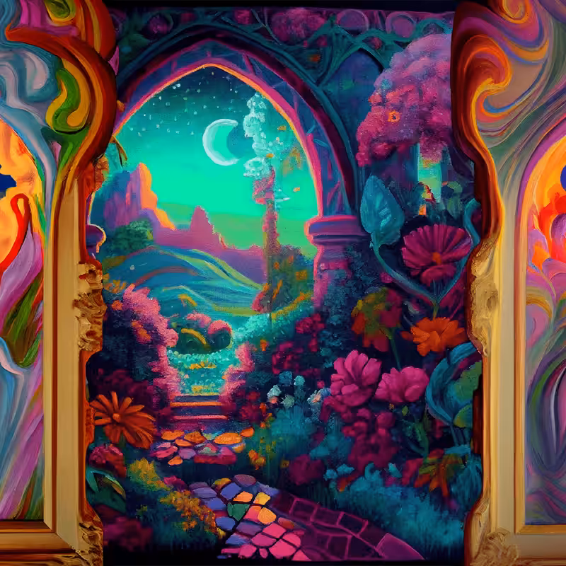 AI Psychedelic Garden #11