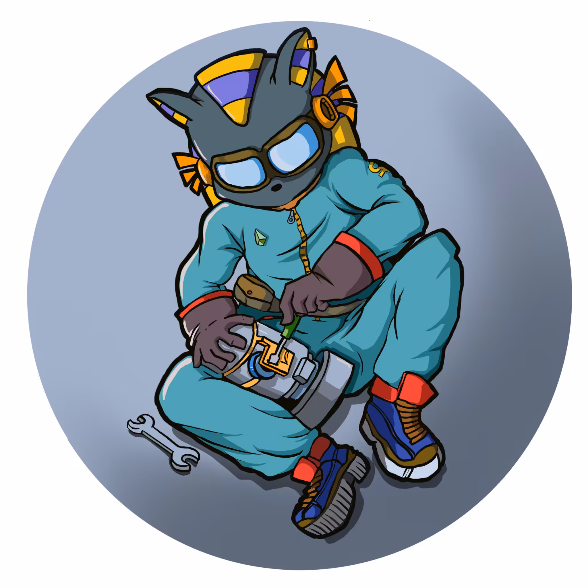 Baby Anubis Mechanic Man