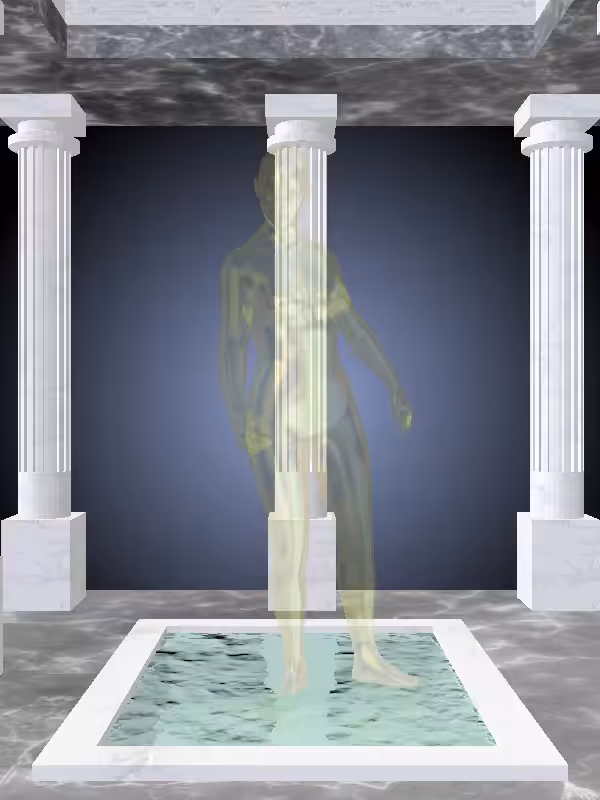 HeavenComputer: The Fading Drunk Green-Golden Goblet Woman #7175