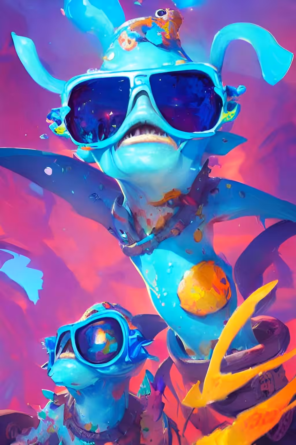 Splatter Punks AI: Splatter Punks Blue #1
