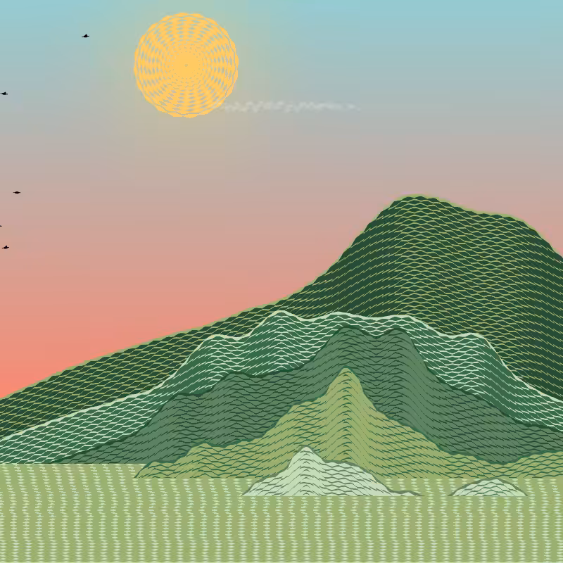 Painted Mountain Sunset #226