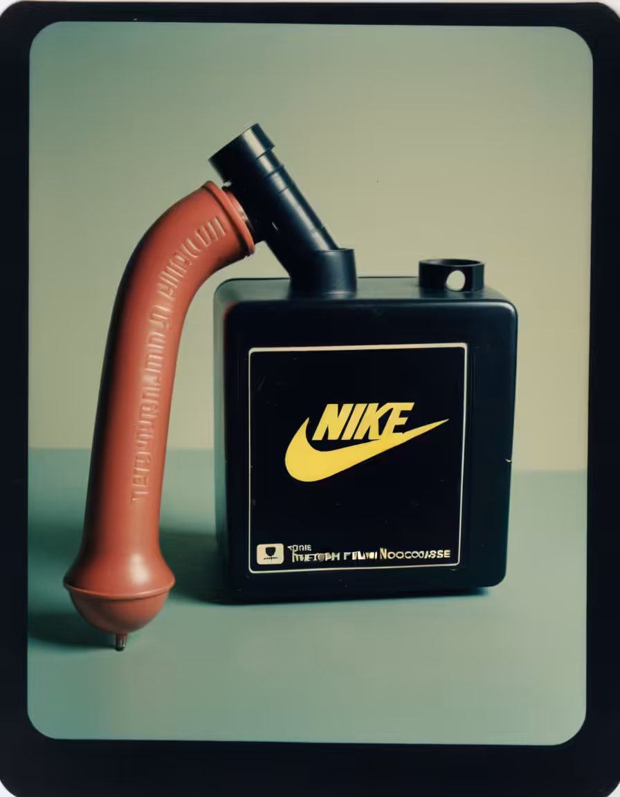 NIKE AGED LEATHER DILDO AND OIL CAN