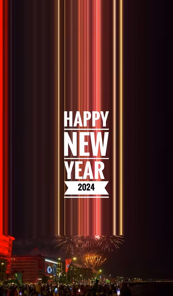 Rising , Happy New Year 2024