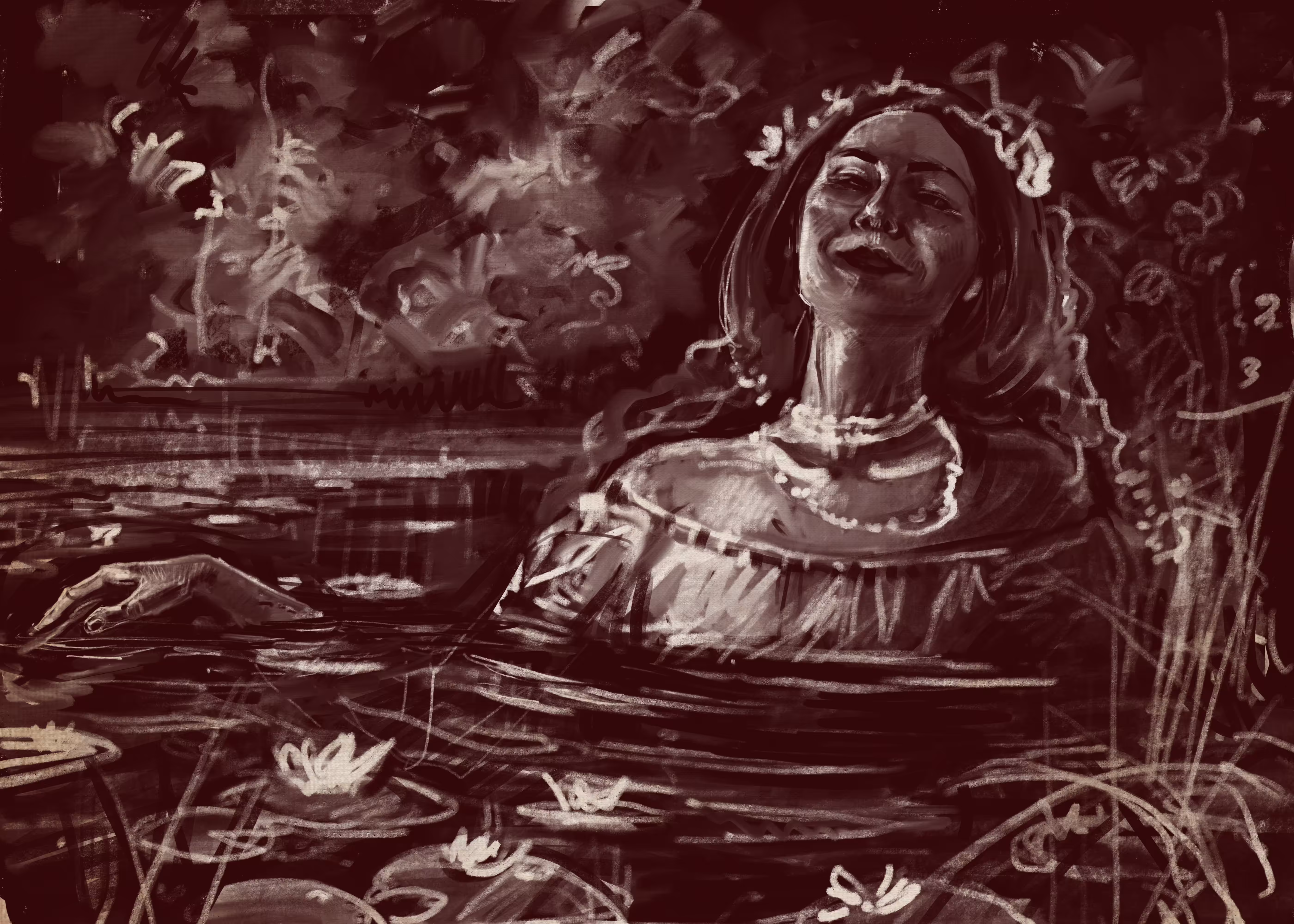 Sketch for the "Swamps" piece