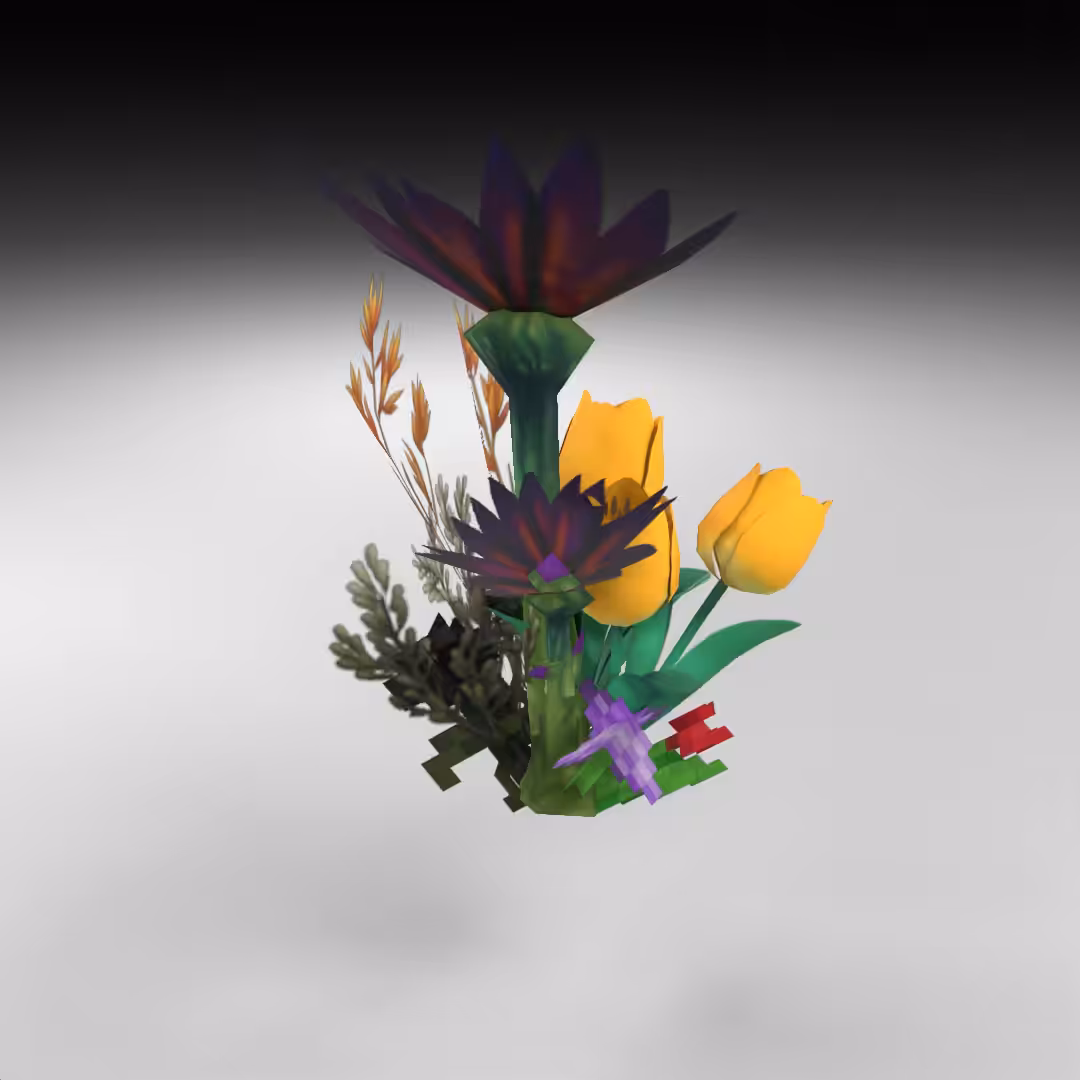 Hand-hacked Bouquet 154