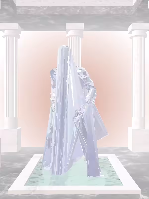 HeavenComputer: The Fragmented Kicking Melted Blue Man #6593