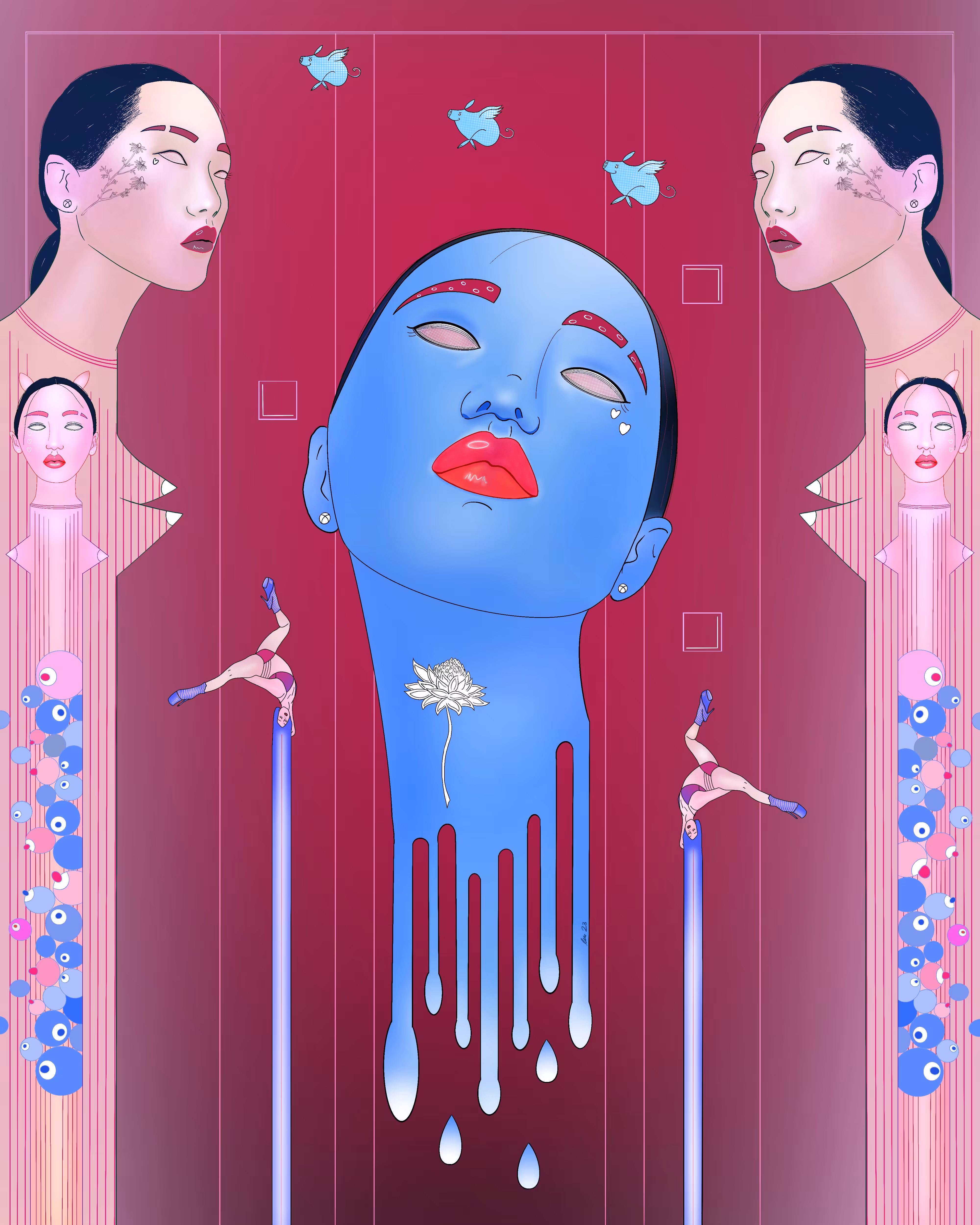 blue