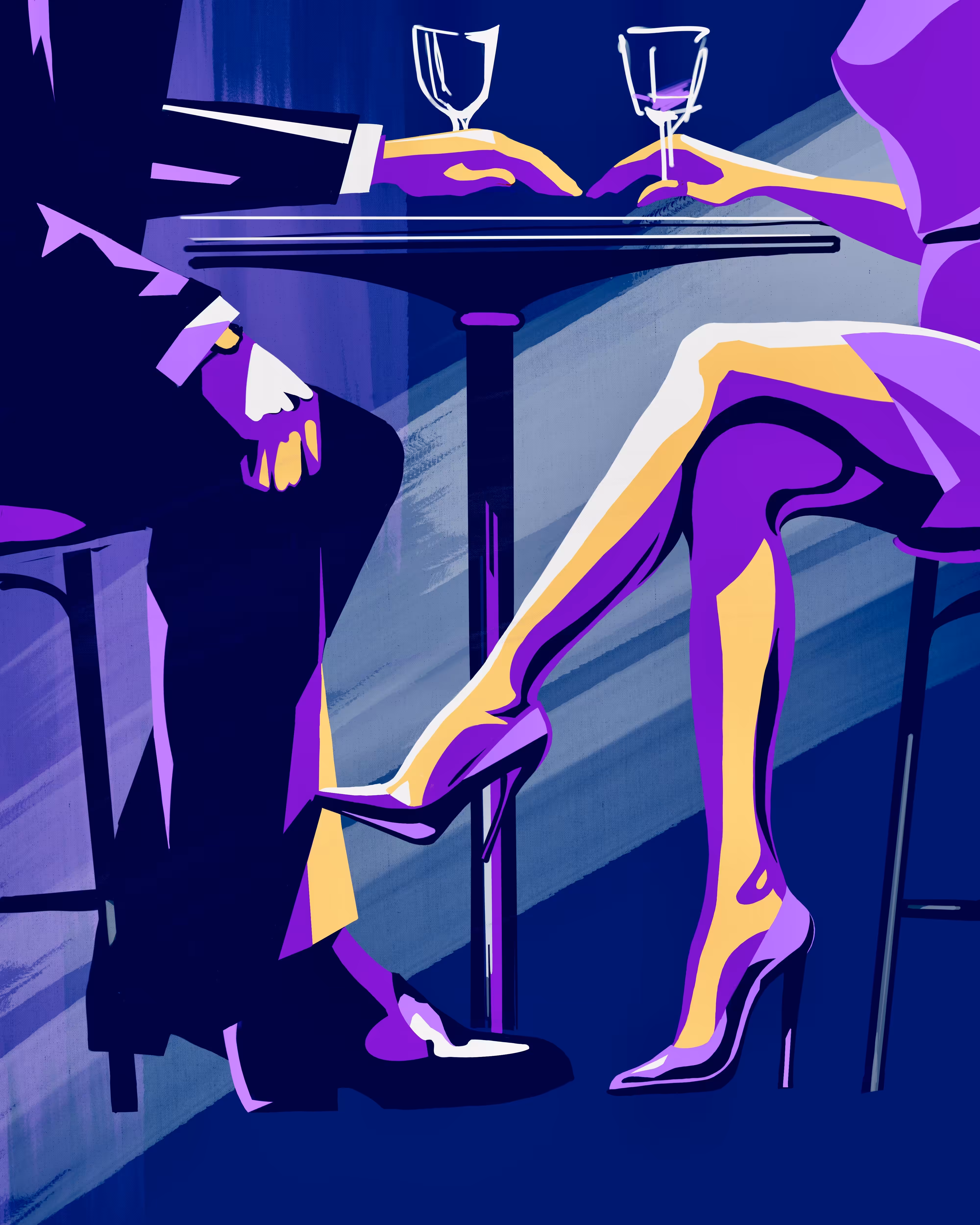 Flirting. Violet.