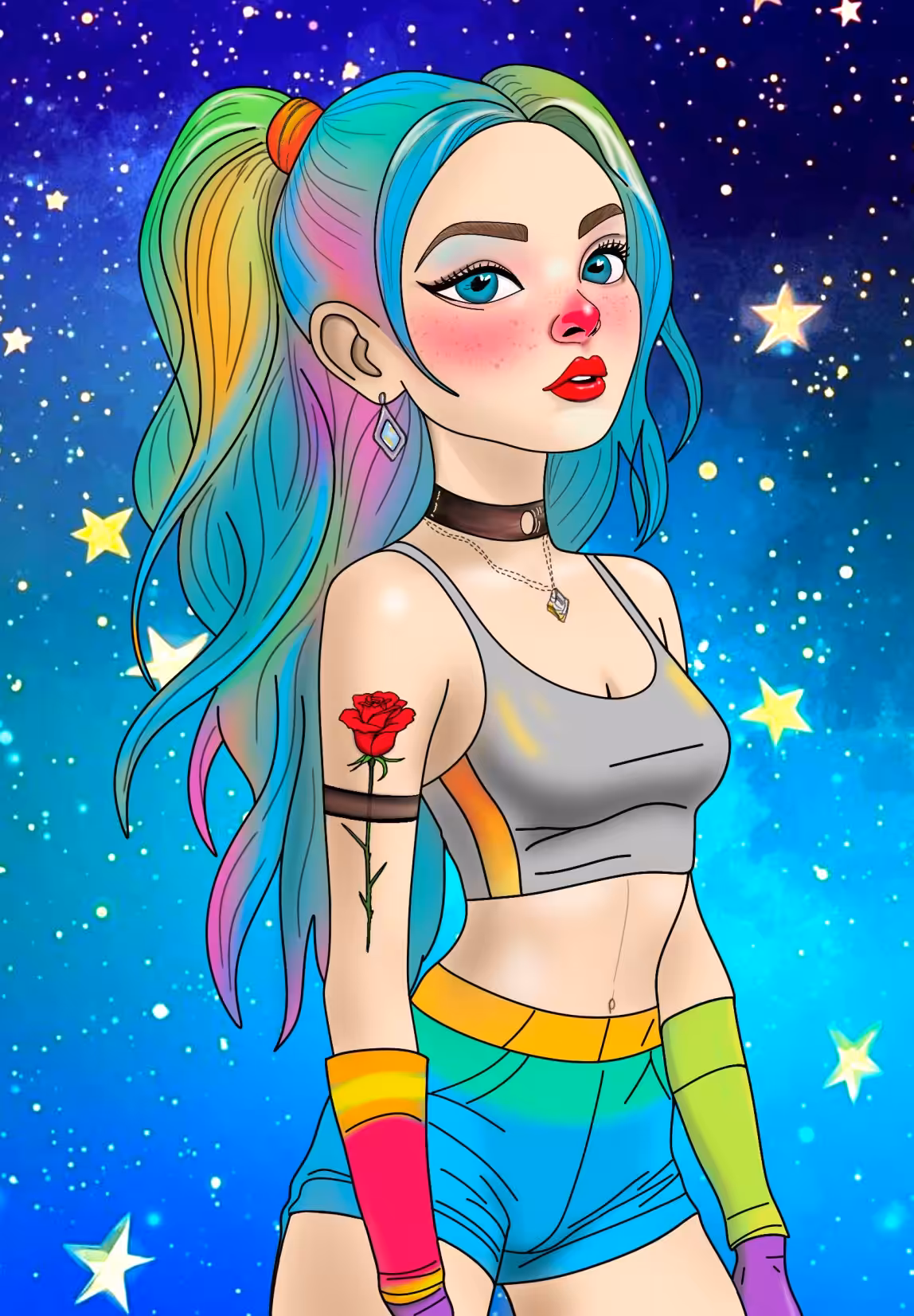 Paintings and Drawings: 🌠🌹 Nova Rose 🌹🌠