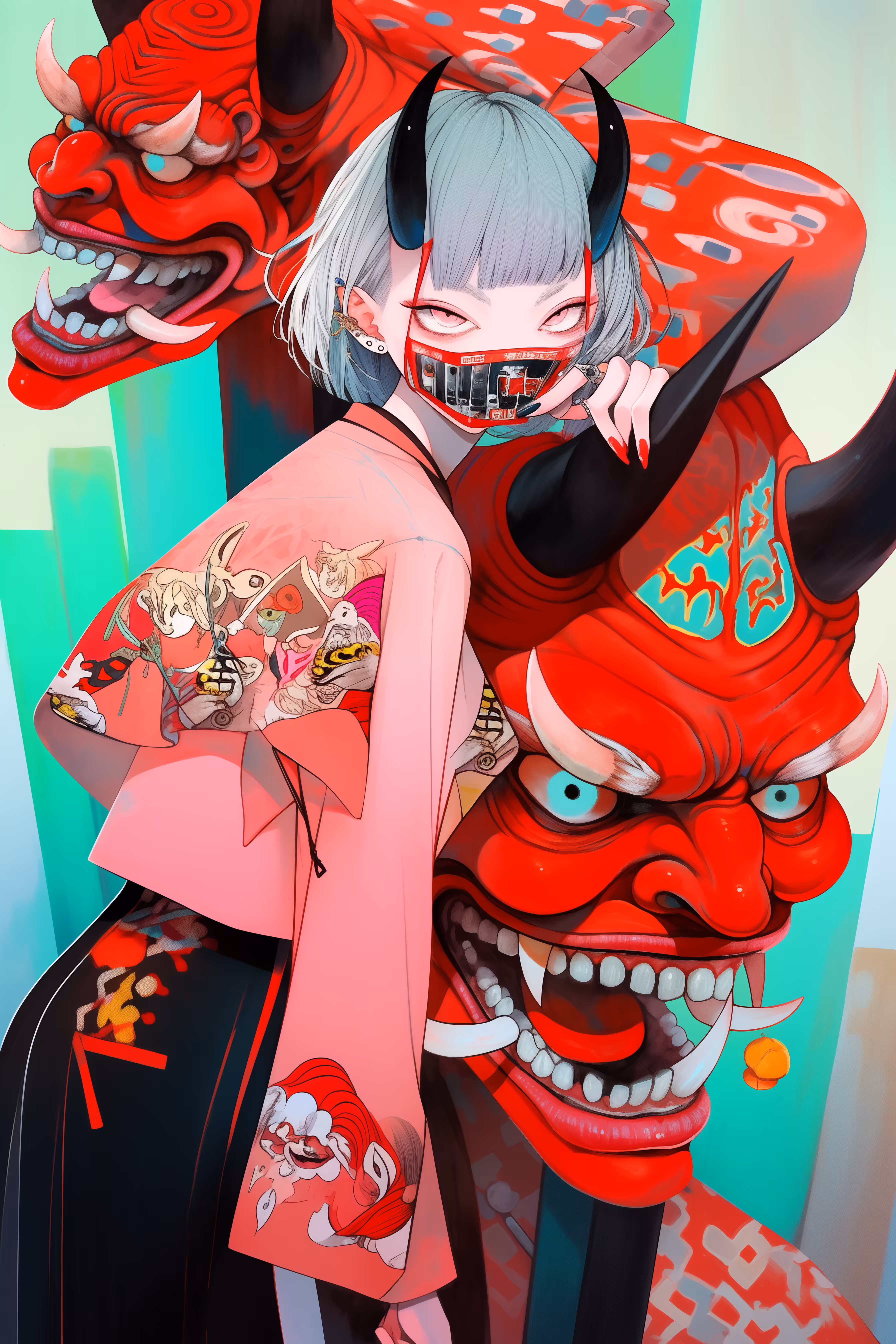 Oni girl is dynamic
