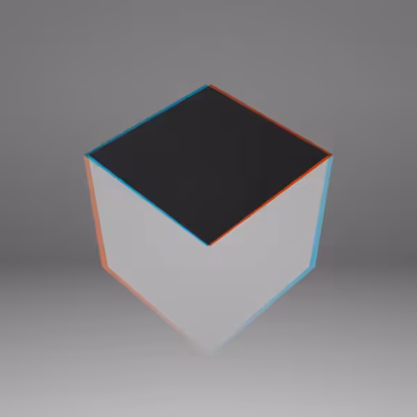 Cube Spin 01 - Anaglyph