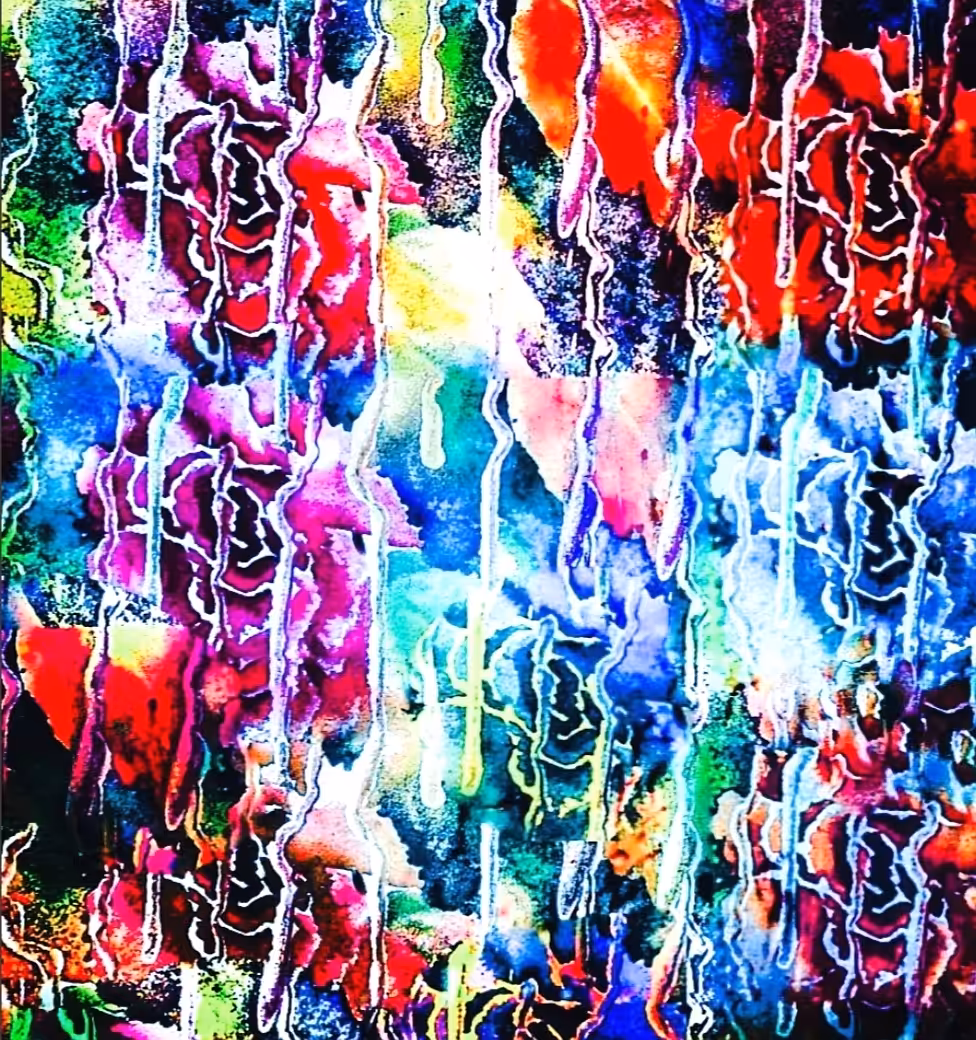 Rain's colors on roses 