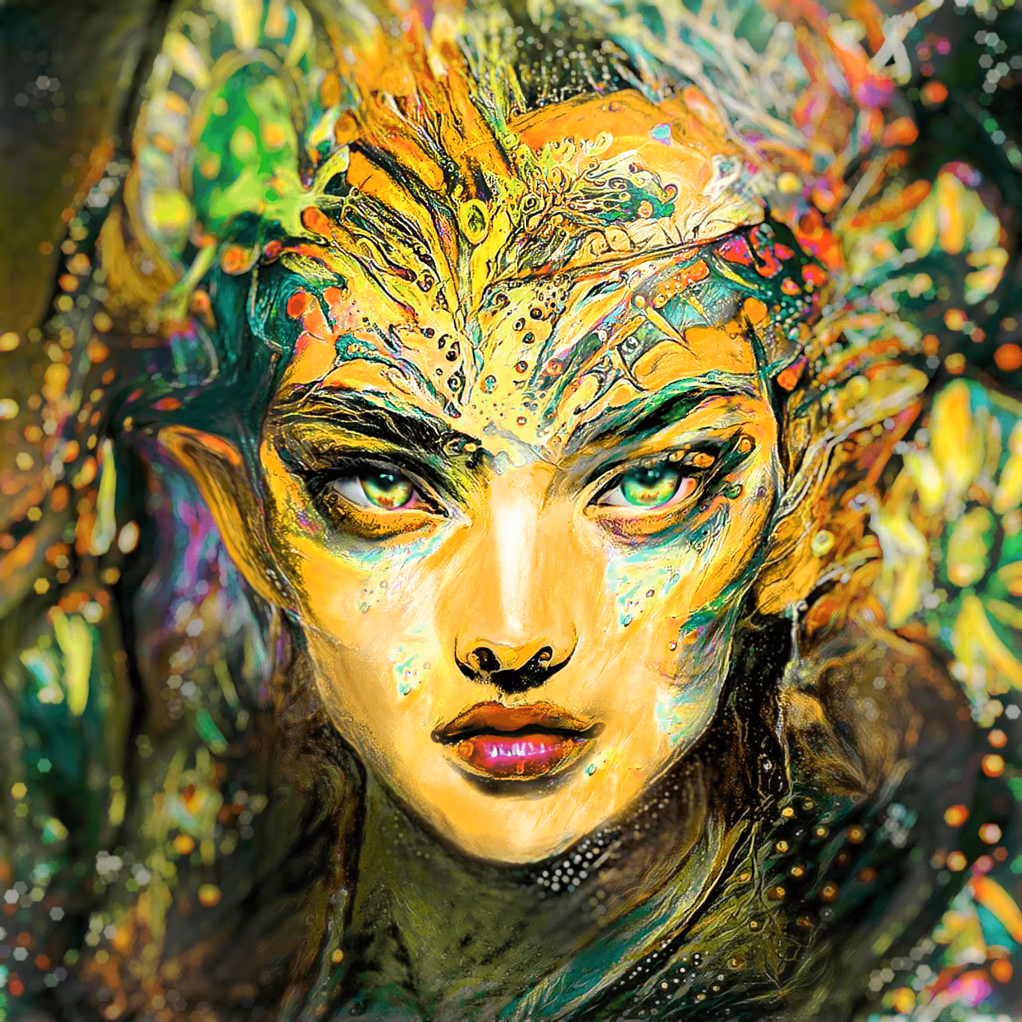 #323 Yesil - 1000Days1000Faces Collection